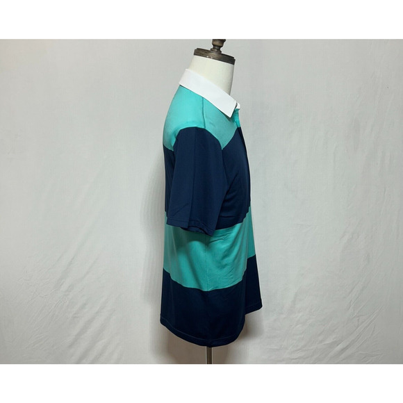 Under Armour Shirt Mens Small Blue Colorblock UPF 30 Anti Odor Playoff Polo NWT - Picture 3 of 11